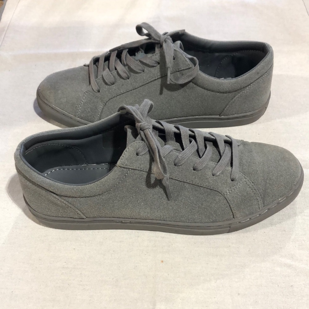 Mens grey ASOS lace up sneakers